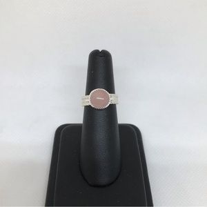 4Ct Rose Quartz Ring Handmade